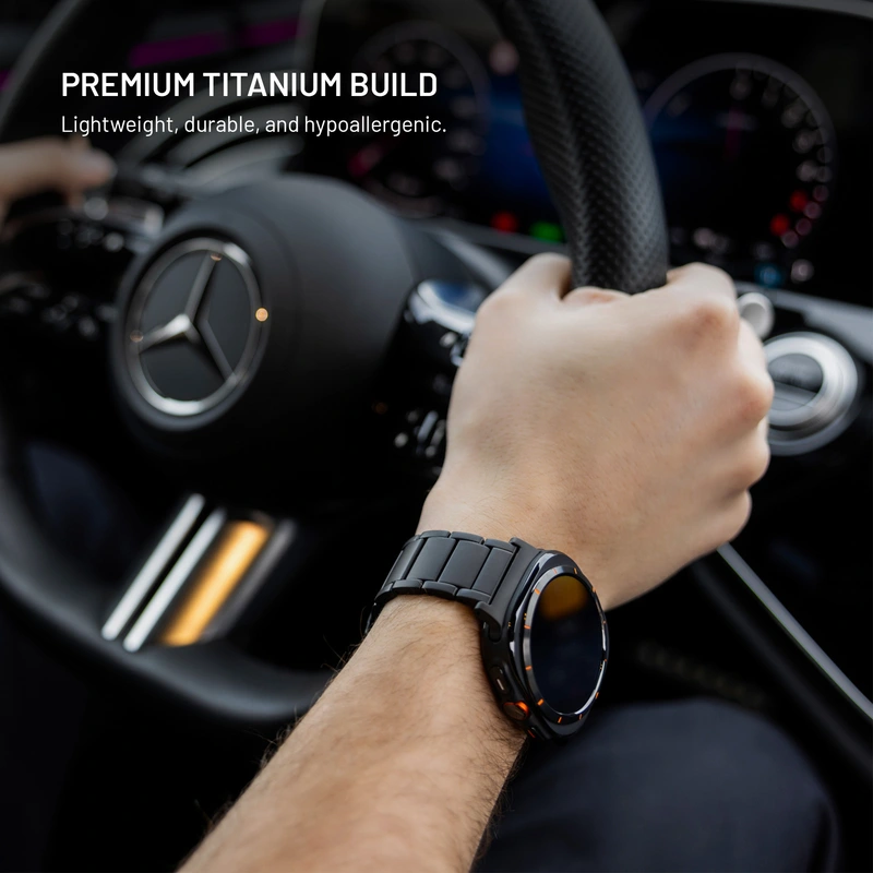 FIXED Titanium-rem til Garmin QuickFit 26mm Sort - 8018390