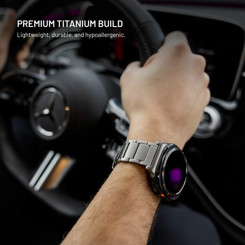 FIXED Titanium-rem til Garmin QuickFit 26mm Natural Titanium - 8018391