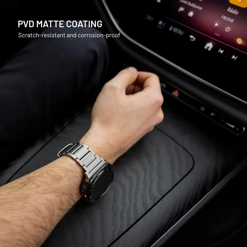 FIXED Titanium-rem til Garmin QuickFit 26mm Natural Titanium - 8018391