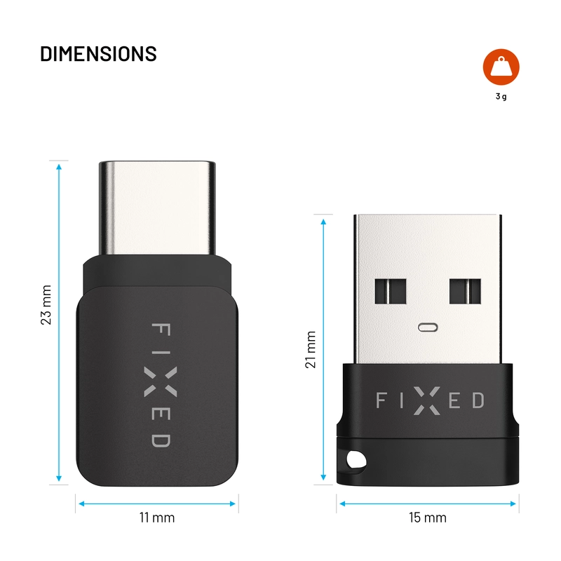 FIXED Data Blocker 2-i-1 USB-A & USB-C 240W for sikker opladning Sort - 8018432