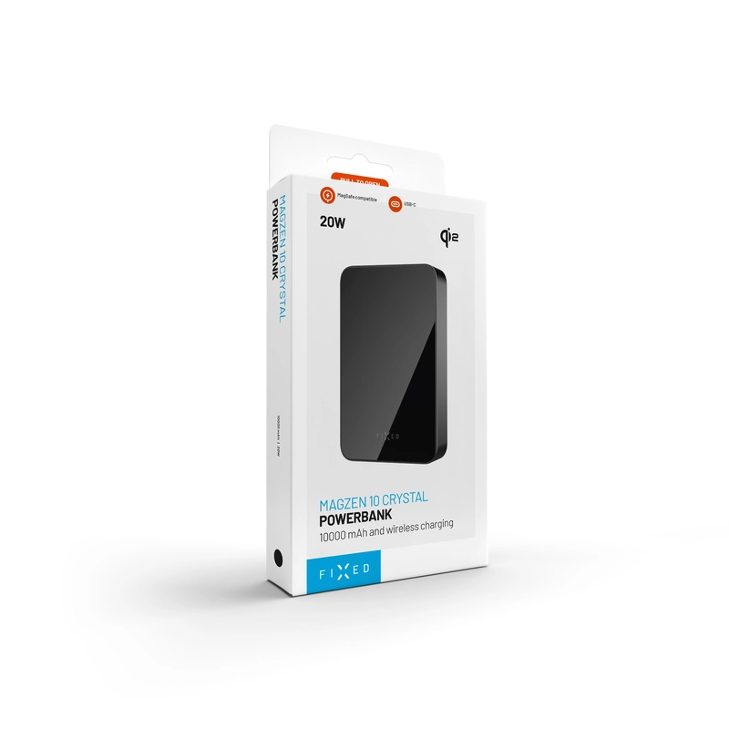 FIXED MagZen 10 Crystal Qi2 Standard 10.000 mAh Sort - 8018606