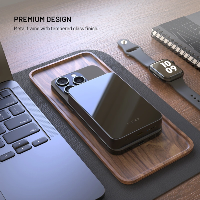 FIXED MagZen 10 Crystal Qi2 Standard 10.000 mAh Sort - 8018606