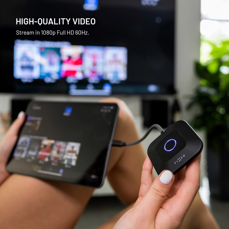 FIXED AirLink trådløs USB-C/HDMI-sender Sort - 8018637