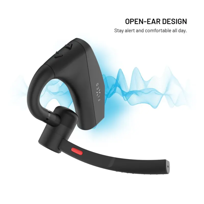 FIXED Talk Pro Trådløst Open-Ear Mono Headset med ENC Sort - 8018658