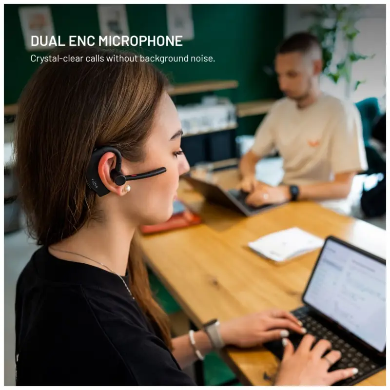 FIXED Talk Pro Trådløst Open-Ear Mono Headset med ENC Sort - 8018658