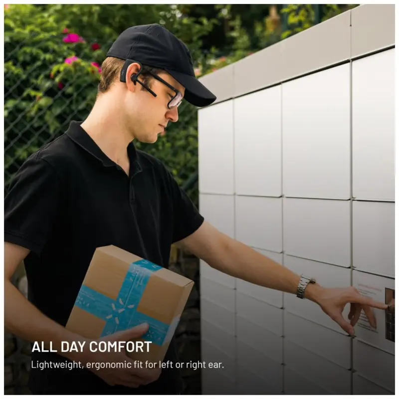 FIXED Talk Pro Trådløst Open-Ear Mono Headset med ENC Sort - 8018658