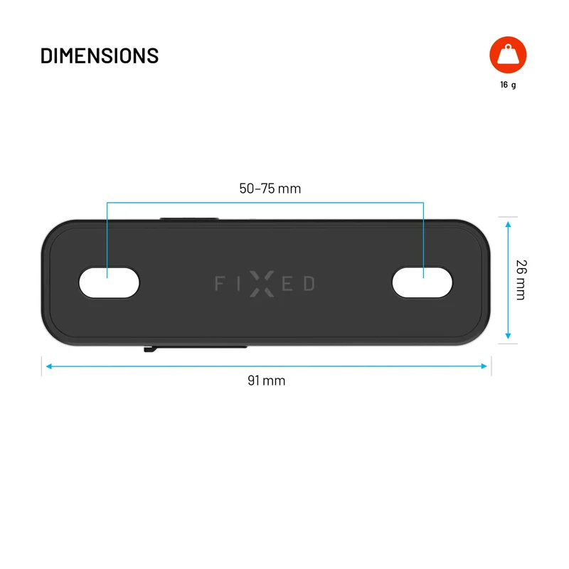 FIXED Tag Cykel-lokalisator med Apple Find My Sort - 8018669