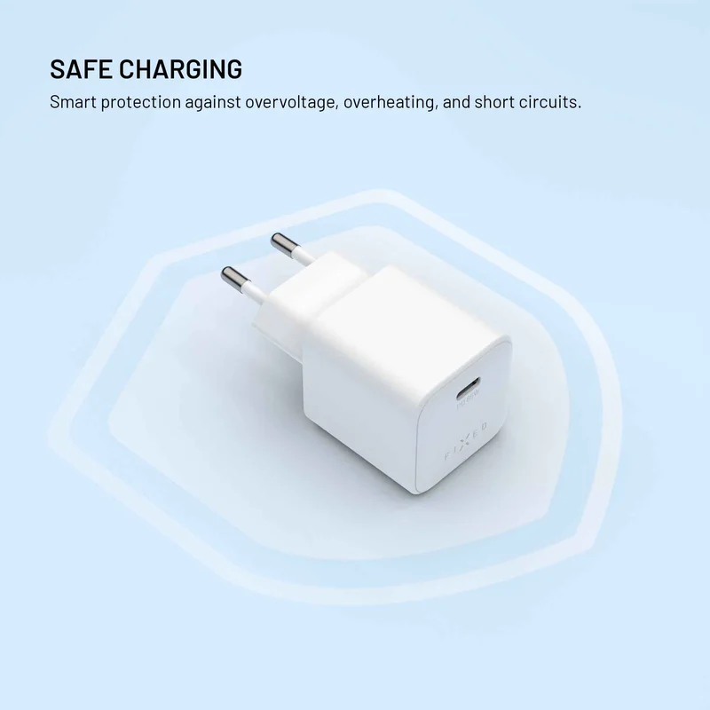 FIXED Super Hurtig Mini Hjemmeoplader USB-C PD 65W Hvid - 8018896