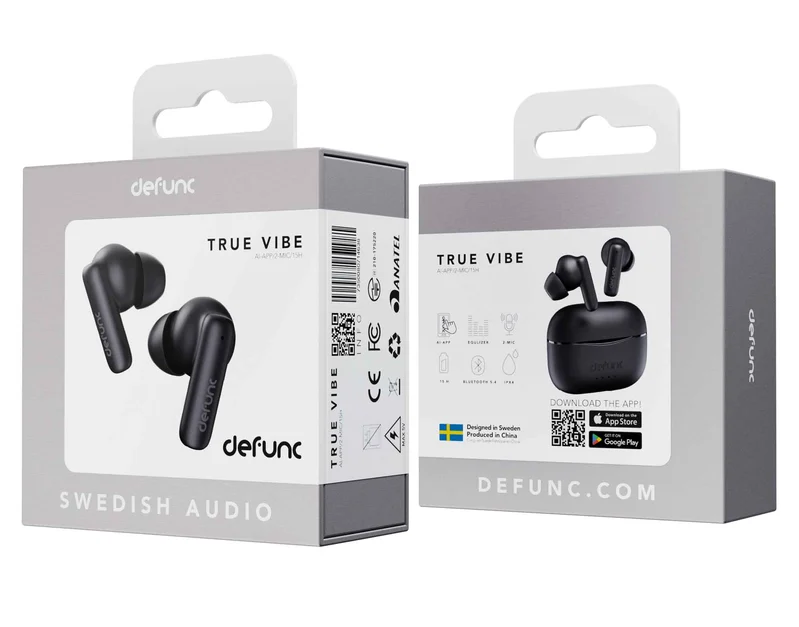 Defunc TRUE VIBE TWS Plugin In-Ear BT Headset Sort - 8071001