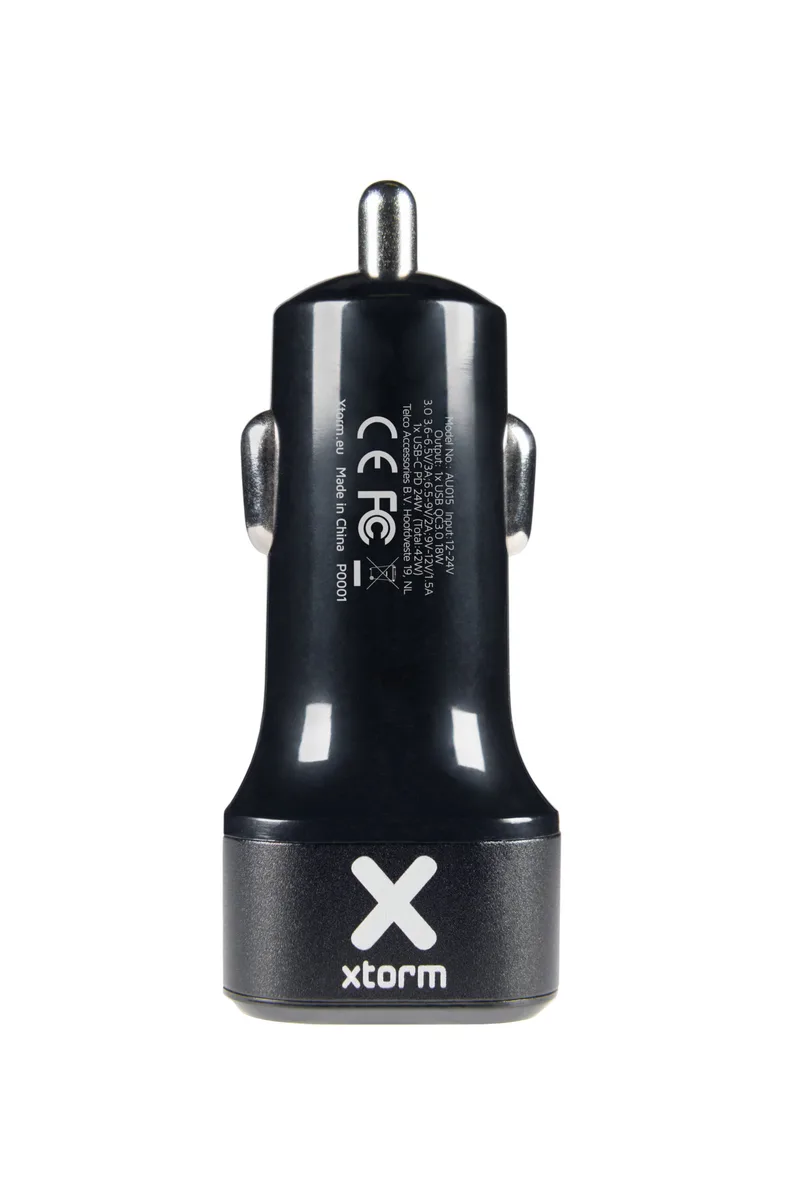 Xtorm Hurtiglader bil USB-C PD 30W & USB QC 3.0 18W - 8227632