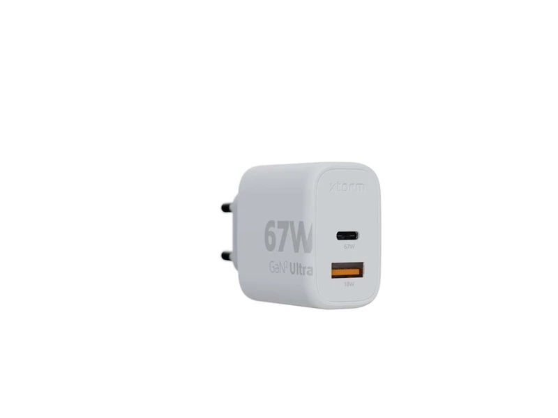 Xtorm 67W GaN2 Ultra Hjemmeoplader USB-C PD/USB-A White - 8227737