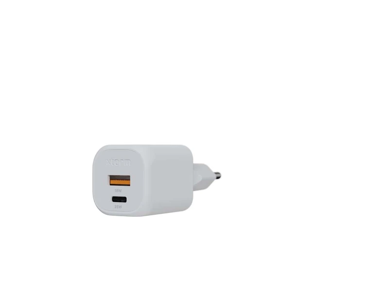 Xtorm 35W GaN2 Ultra Hjemmeoplader USB-C PD/USB-A White - 8227738