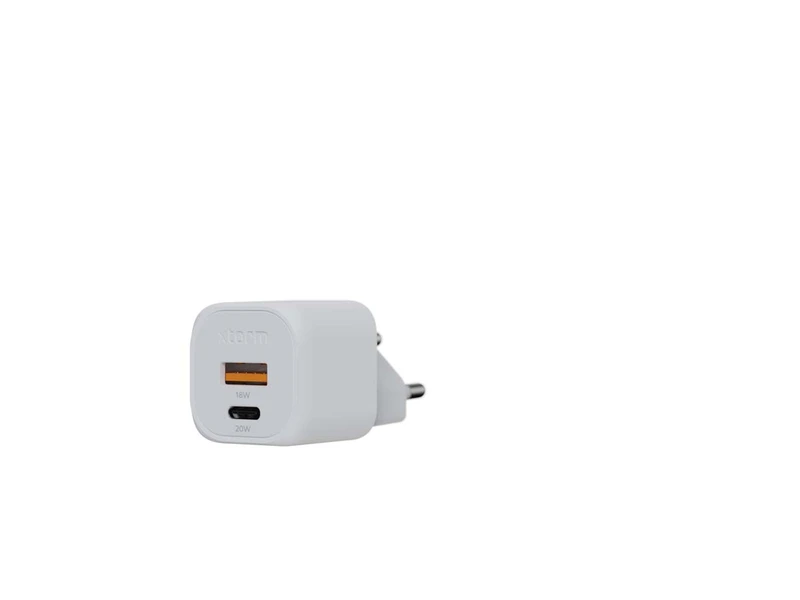 Xtorm 20W GaN2 Ultra Hjemmeoplader USB-C PD/USB-A White - 8227739