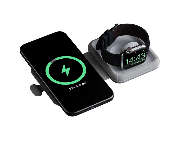 Xtorm Sammenfoldelig trådløs rejseoplader 2i1 15W Hvid - 8227765