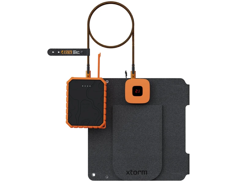 Xtorm Kraftfuld 14W solcellelader IPX4 USB-C/A udgange - 8227794
