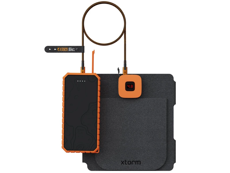 Xtorm Kraftfuld 28W solcellelader IPX4 USB-C/A udgange - 8227795