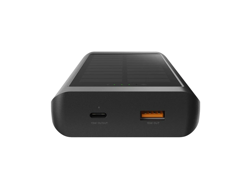 Xtorm Solcell Power Bank USB-C 10.000mAh/15W med lommelygte Sort - 8227928