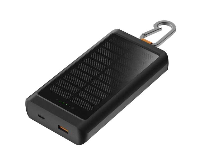 Xtorm Solcell Power Bank USB-C 10.000mAh/15W med lommelygte Sort - 8227928