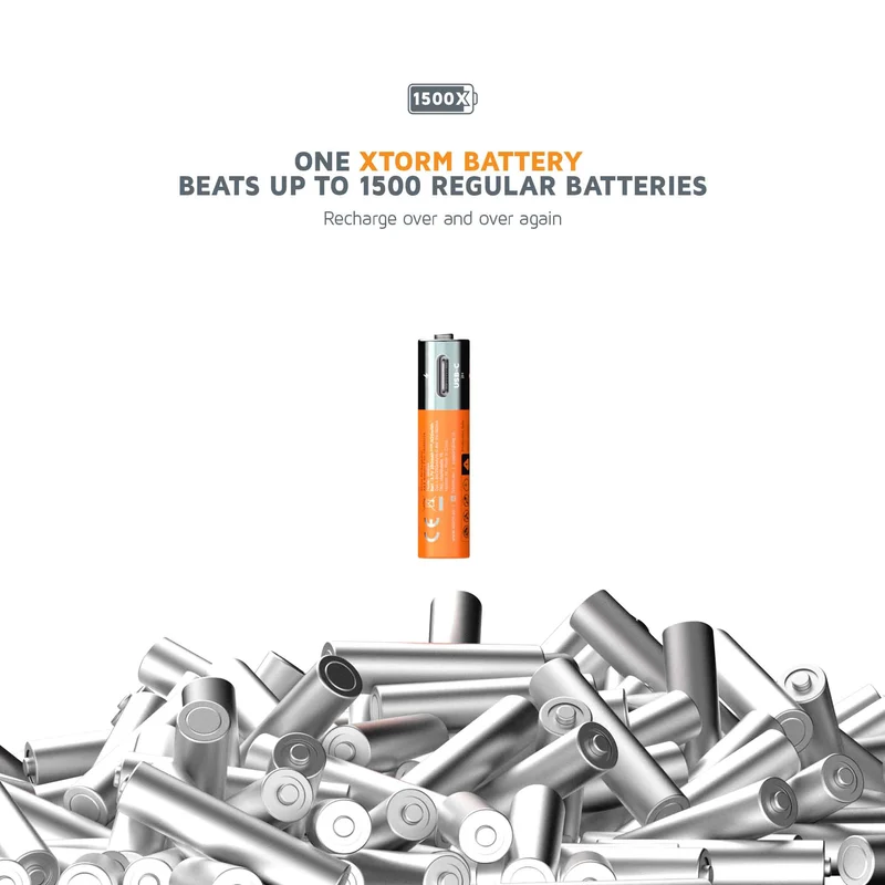 Xtorm NextGen AAA-batterier USB-C genopladelige 4-pak - 8227983