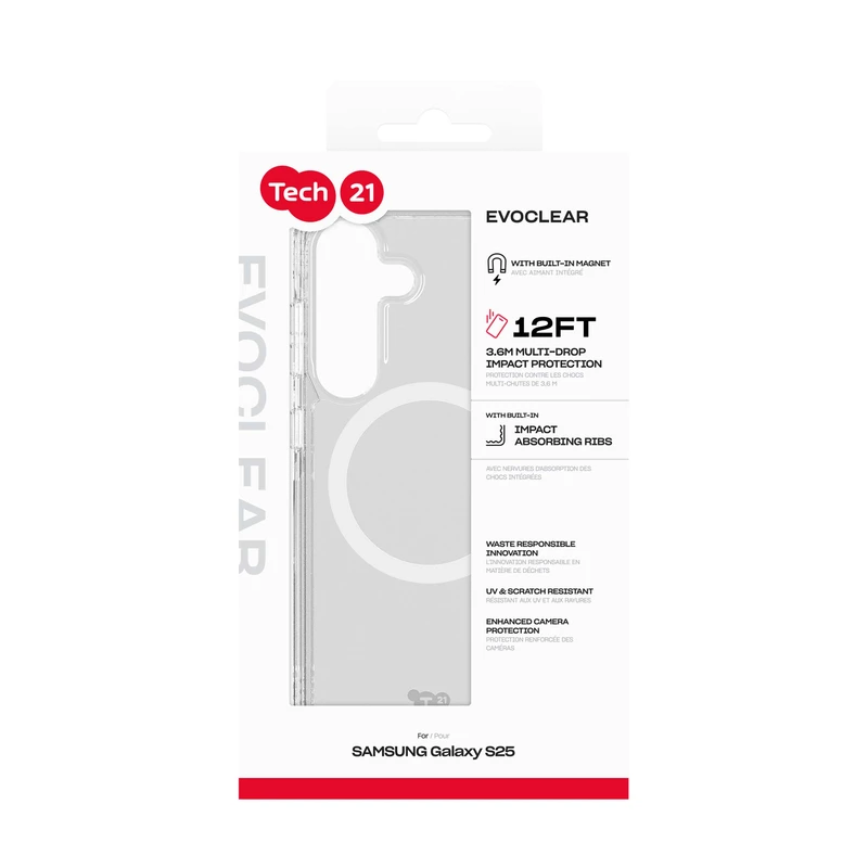 Tech21 Evo Clear Magnet Samsung Galaxy S25 - 8674617