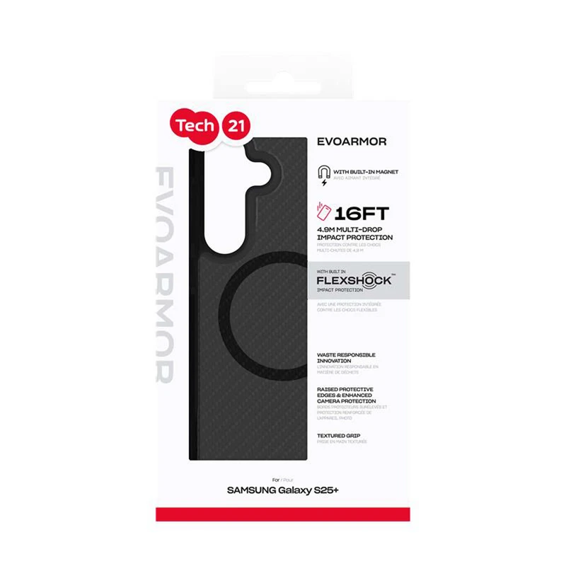 Tech21 Evo Armor Magnet Samsung Galaxy S25+ Sort - 8674626