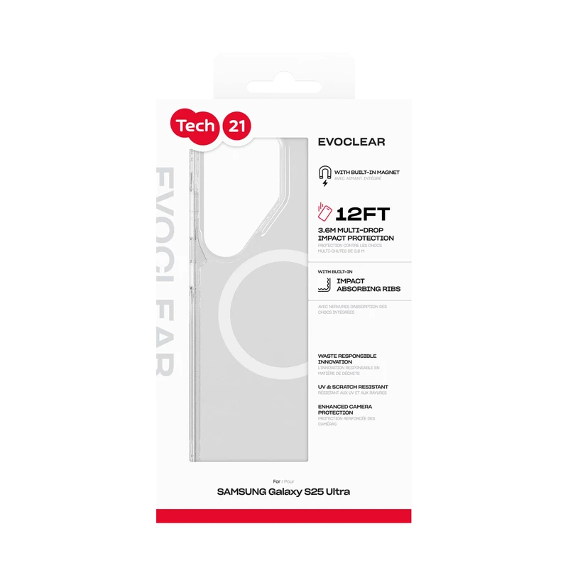 Tech21 Evo Clear Magnet Samsung Galaxy S25 Ultra - 8674650