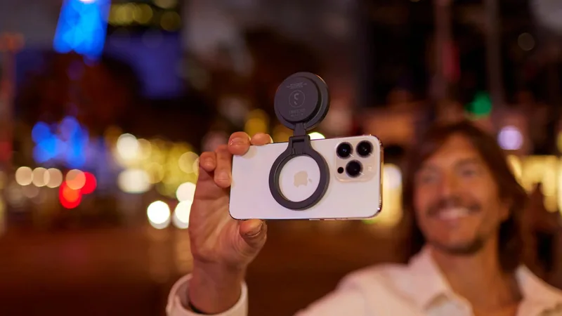 Shiftcam SnapPocket LED-lys og stativ MagSafe-kompatibelt Sort - 9350678