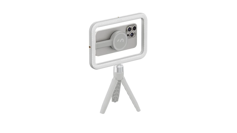 Shiftcam SnapStudio LED Light Frame med batteri MagSafe-kompatibelt Greige - 9350693