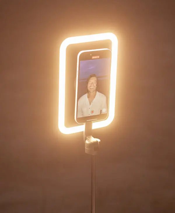 Shiftcam SnapStudio LED Light Frame med batteri MagSafe-kompatibelt Sort - 9350694