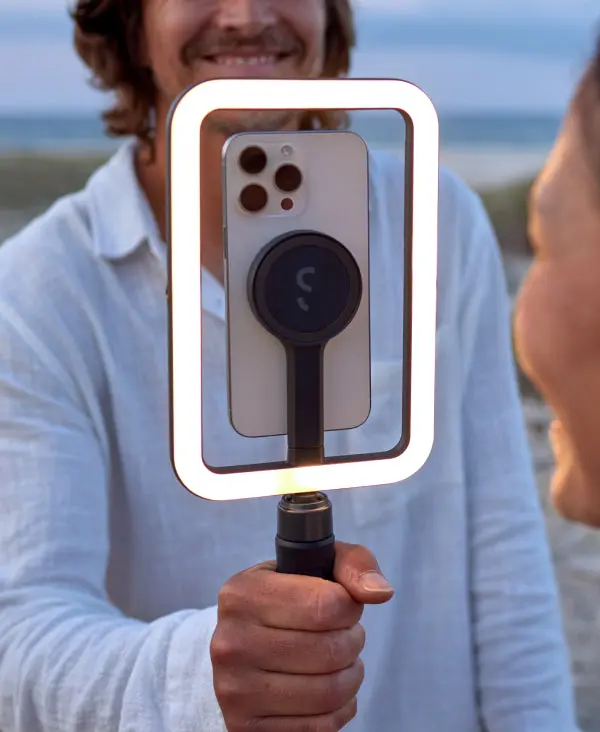 Shiftcam SnapStudio LED Light Frame med batteri MagSafe-kompatibelt Sort - 9350694