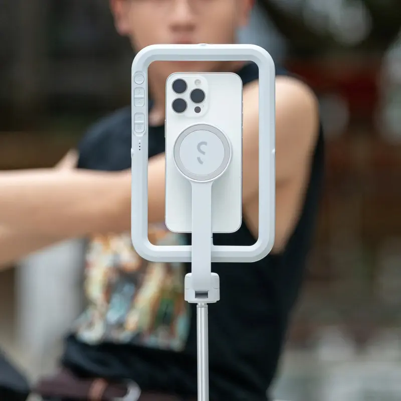 Shiftcam SnapCreator Kit Pro Qi2 med batteri MagSafe-kompatibelt Greige - 9350745