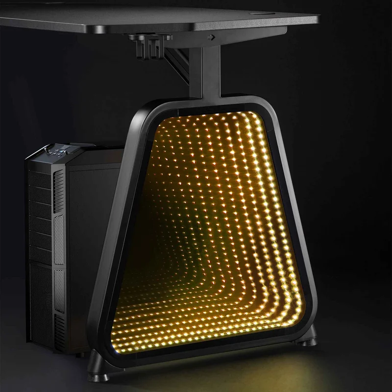 White Shark MEDUSA RGB Belysning Spillebord 136x60x75cm Sort - 9450302