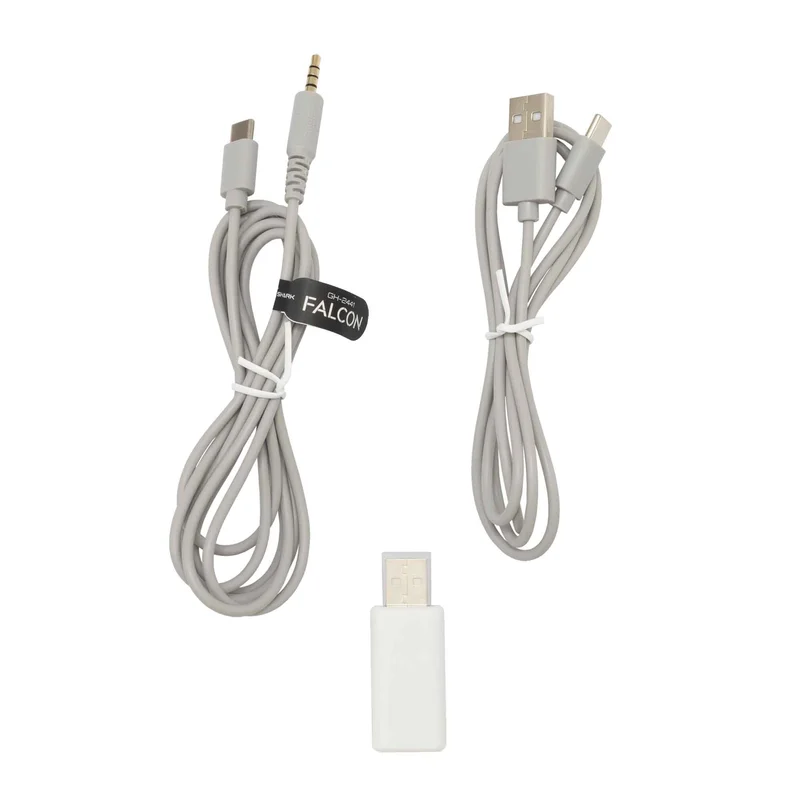 White Shark FALCON On-Ear Gaming Headset Hvid/Grå - 9450506