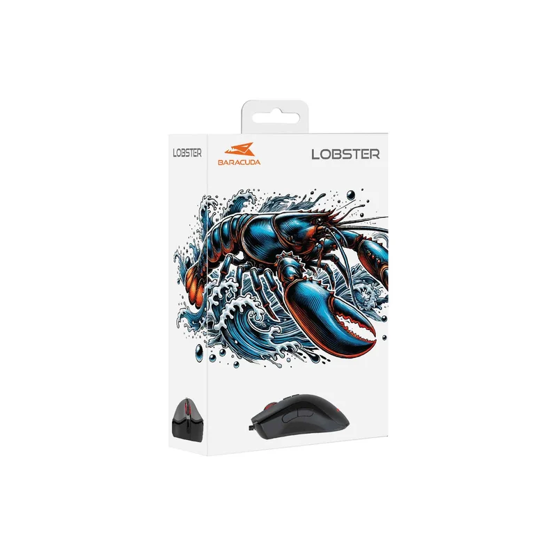 Baracuda LOBSTER Gaming Mus Kablet 7D 6.400dpi Sort - 9450653