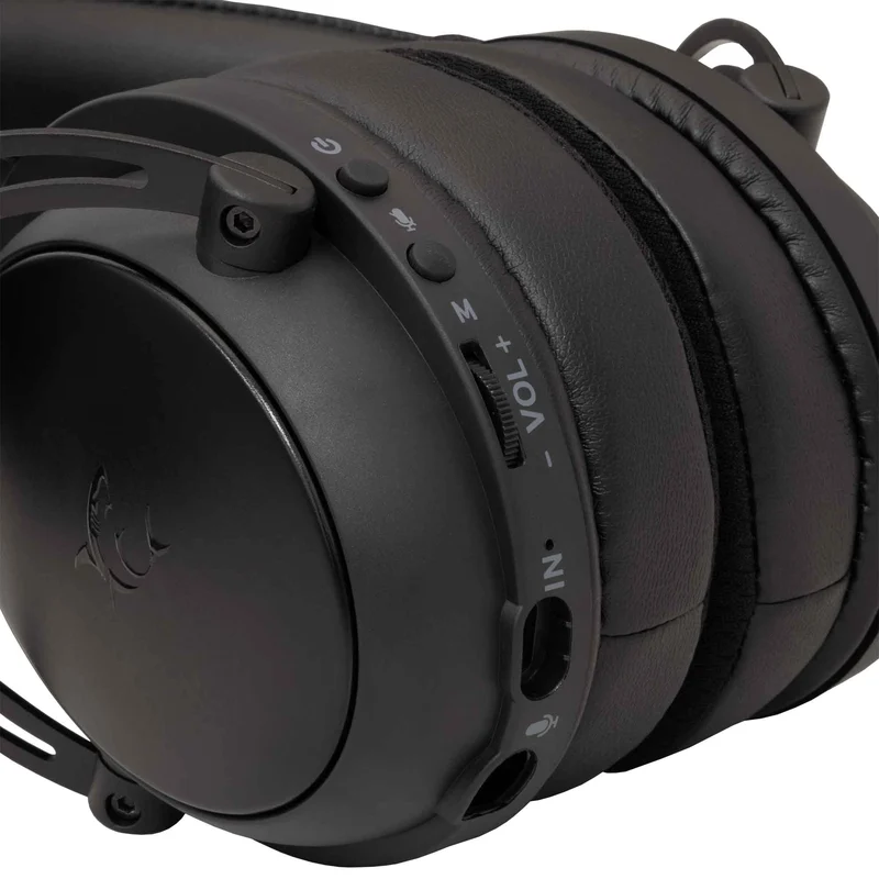 White Shark Premium GORILLA PRO Trådløs Over-Ear Gaming Headset Sort - 9450658