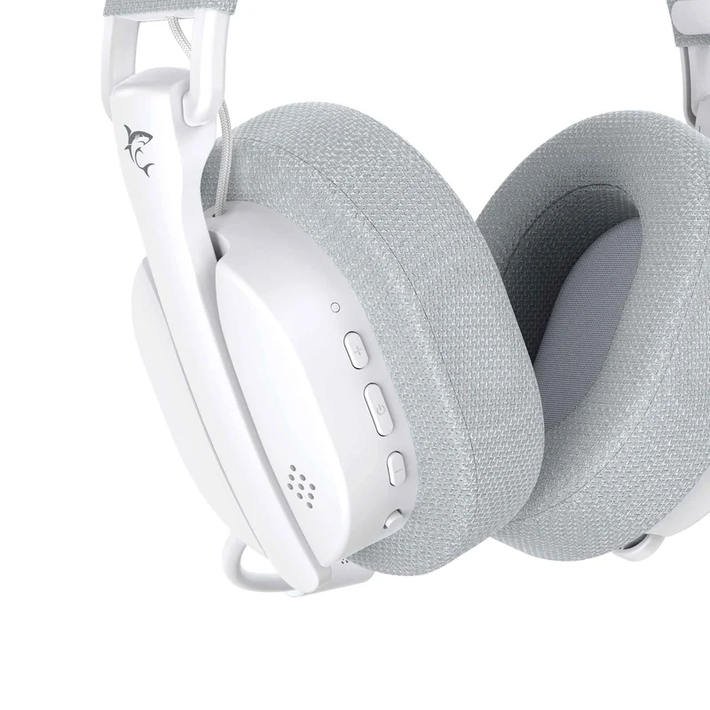 White Shark Premium FIRECREST Trådløs Over-Ear Gaming Headset  Hvid/Grå - 9450675