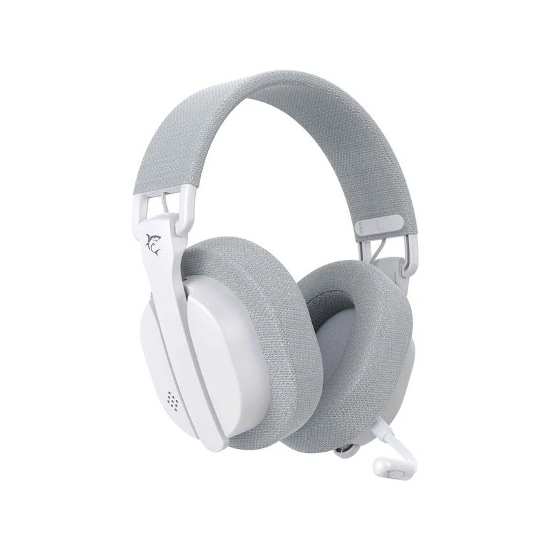 White Shark Premium FIRECREST Trådløs Over-Ear Gaming Headset  Hvid/Grå - 9450675