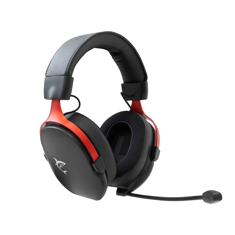 White Shark FOX Over-Ear Gaming Headset Sort/Rød - 9450738
