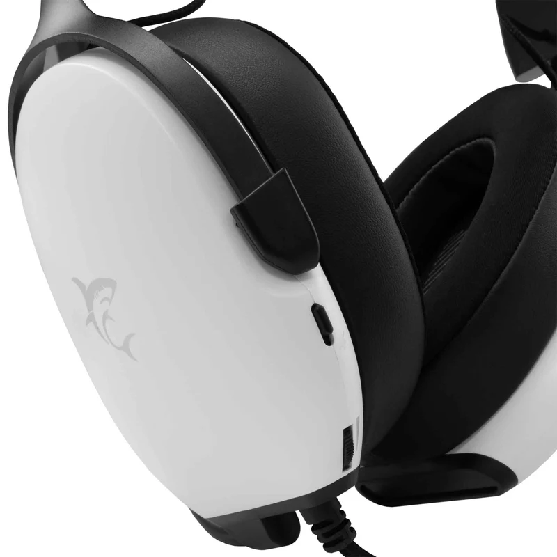 White Shark FOX Over-Ear Gaming Headset Hvid/Sort - 9450739