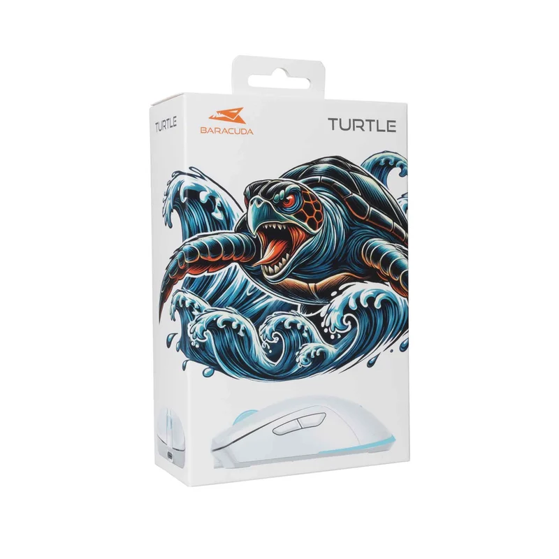 Baracuda TURTLE Trådløse Gaming Mus 6D 3.200dpi Hvid - 9450811
