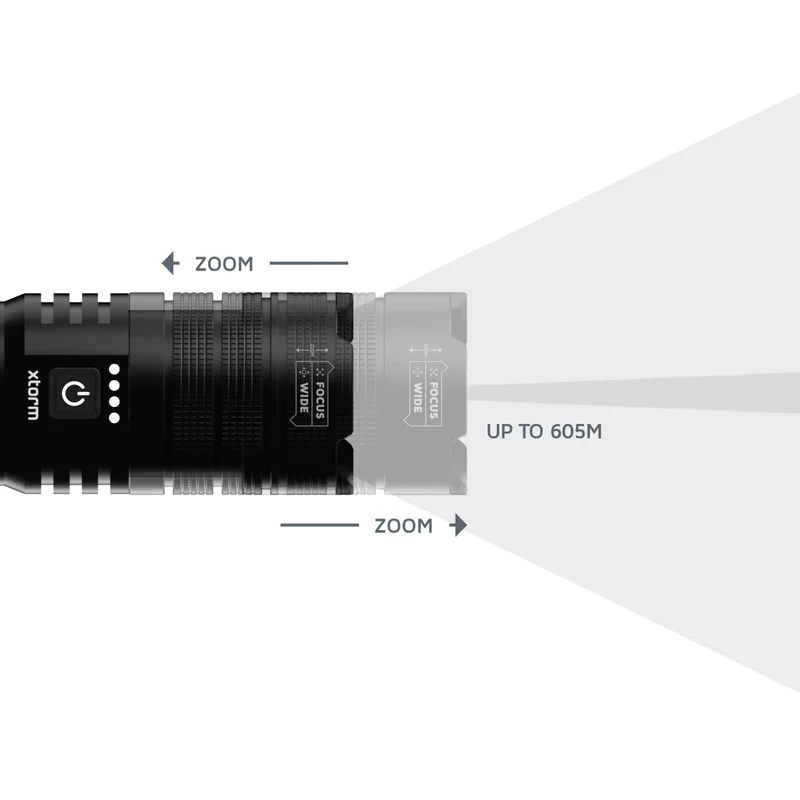 Xtorm Flashlight Power Bank 10.500 mAh USB-C PD20W Sort - 9510243