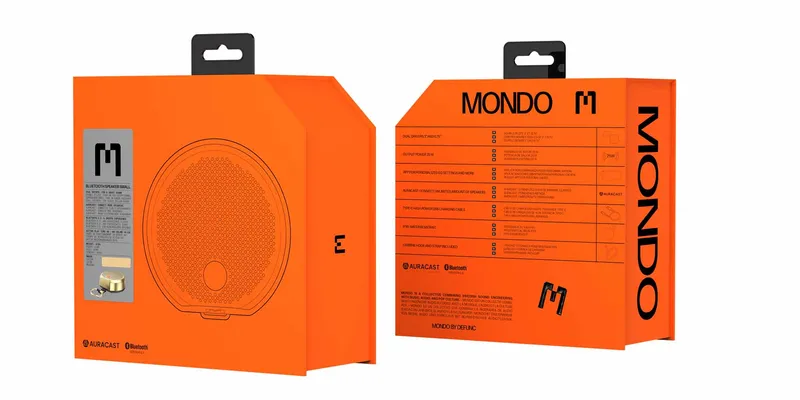 Mondo Bluetooth Højttaler Small Messing/Sort - 8071411