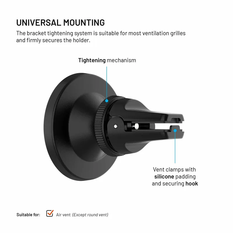 FIXED MagCircle Airvent bilholder sort - 8019218
