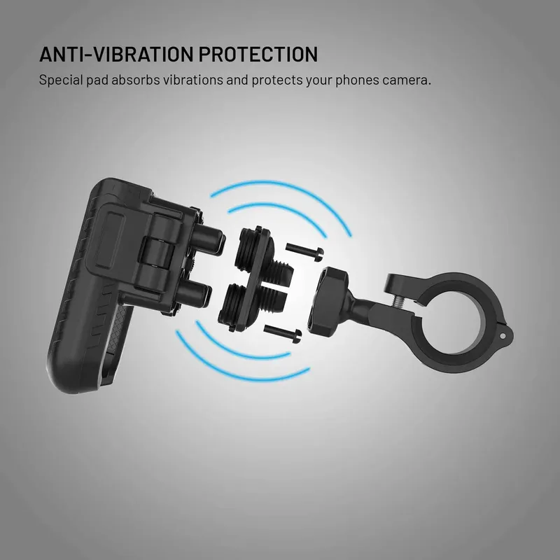 FIXED Bikee Anti-Shock Telefonholder til Cykel med Smart Lock Sort - 8019208