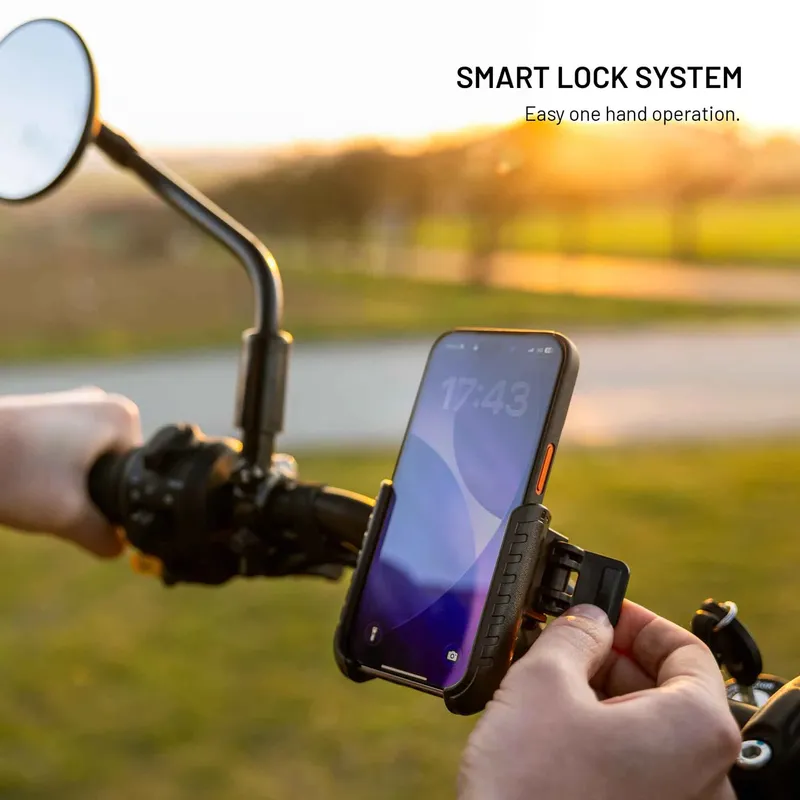 FIXED Bikee Anti-Shock Telefonholder til Cykel med Smart Lock Sort - 8019208