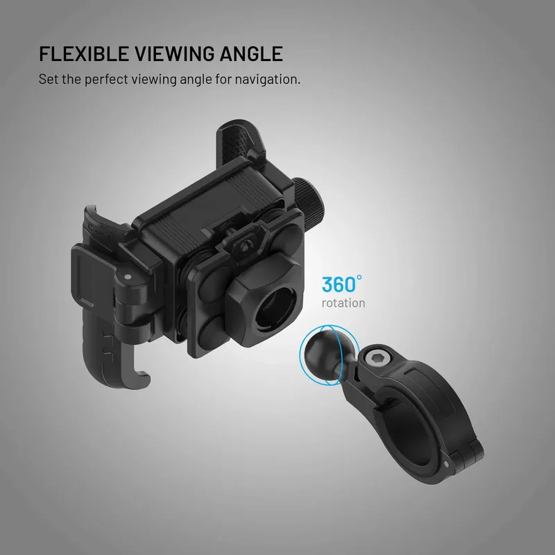 FIXED Bikee Anti-Shock Telefonholder til Cykel med Smart Lock Sort - 8019208