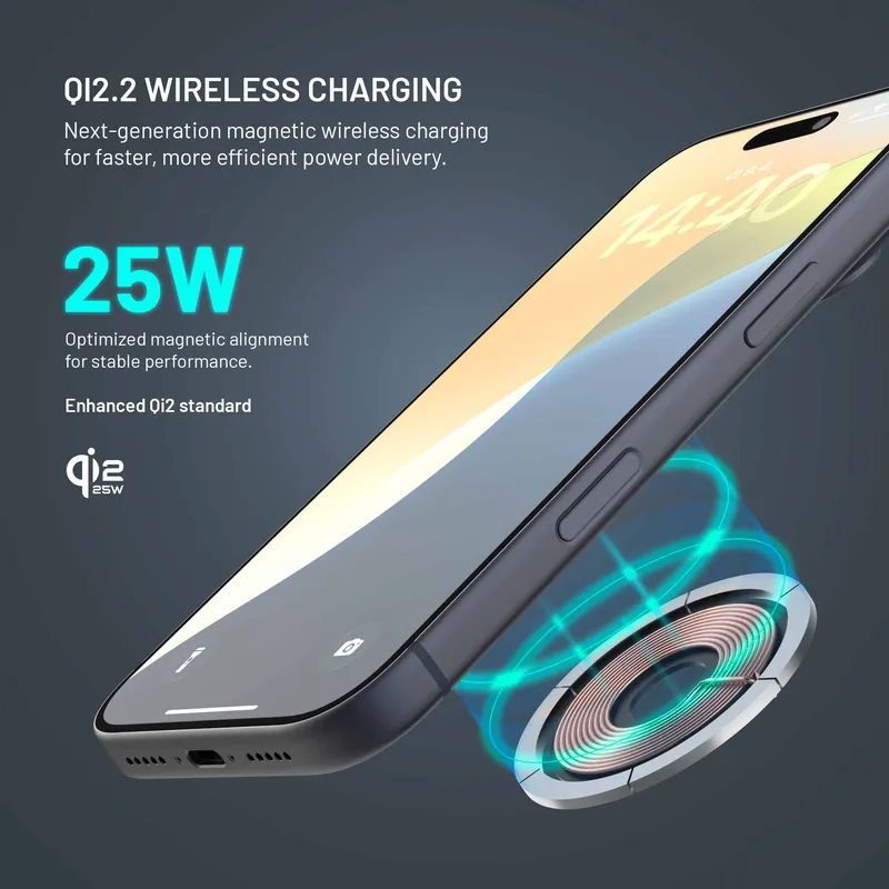 FIXED 3in1 Mag ALU 25W Qi2.2 Trådløs Samsung Opladningsstation Grå - 8019270