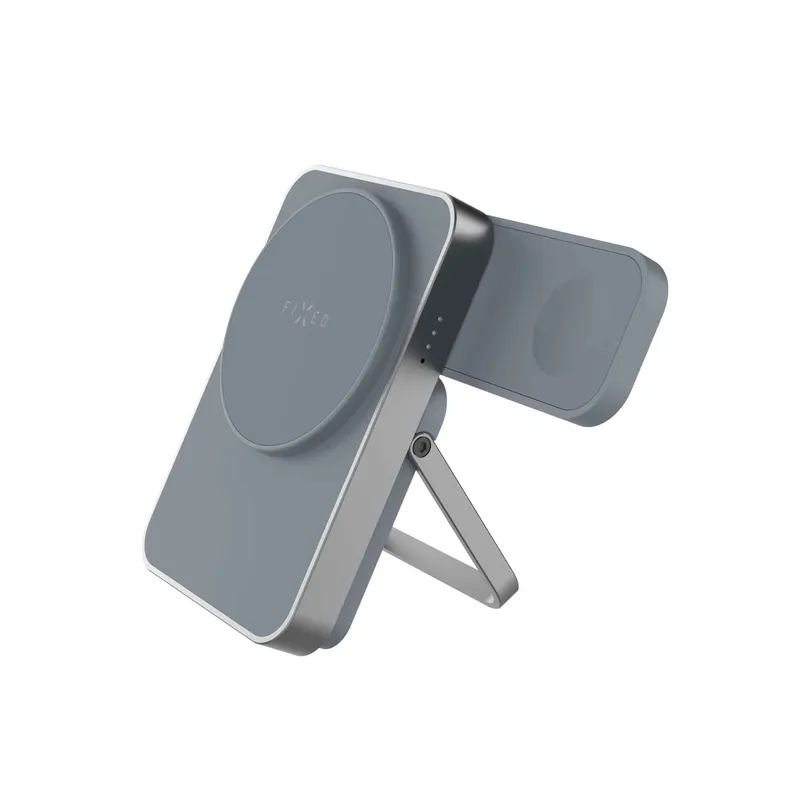 FIXED MagZen 5 Stand Qi2 20W Power Bank 5000mAh + Apple Watch oplader Grå - 8018895