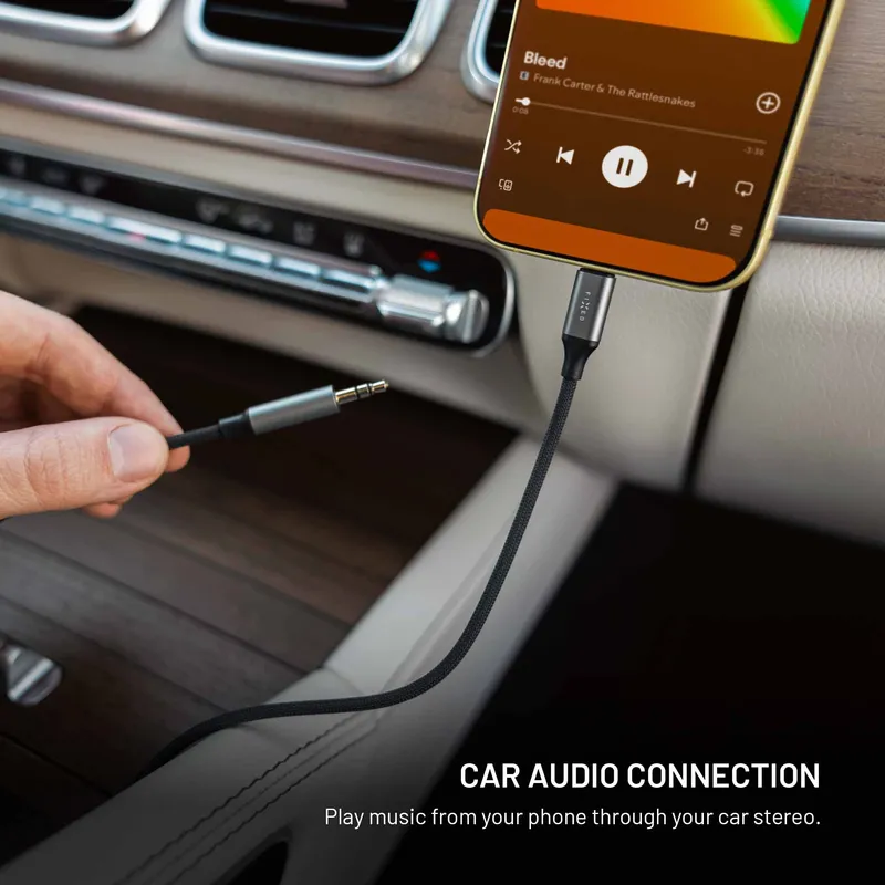 FIXED Link Premium Lightning til 3.5mm stik kabel 1.5m Rumgrå - 8019297