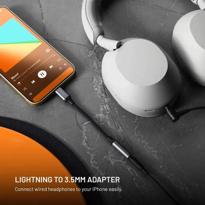 FIXED Link Premium Lightning til 3.5mm adapter Rumgrå - 8019300